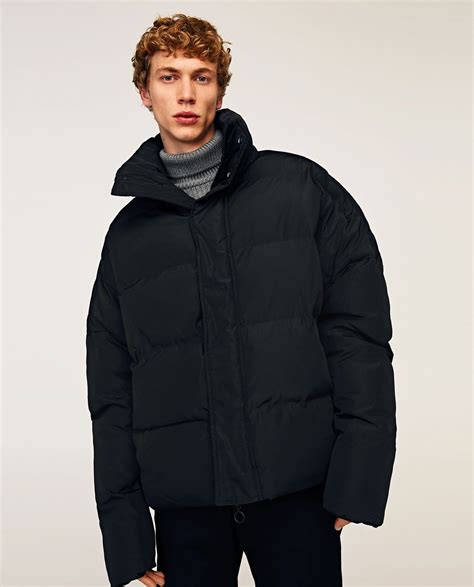 zara puffer jacket men